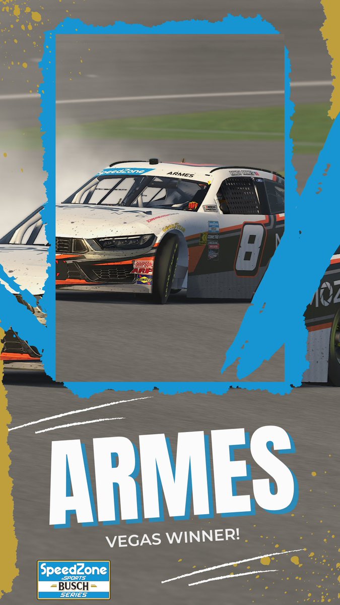 SeriesSpeedzone's tweet image. Congratulations to @Squeak8r on winning race number 2 of the season at Las Vegas! Rounding out the top 3 was Nathanael Landwehr and @kyle76rit. See everyone next week at Richmond! #iRacing #NASCAR