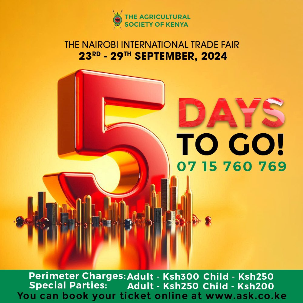 AgriSocietyOfKe's tweet photo. #TukutaneNairobiShow #TwendeNairobiShow #5days2go https://t.co/LbIC6rKEkK
