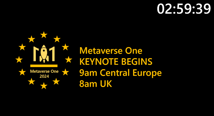 #MetaverseOne going LIVE in less than 3 hours! Join us and register to the event!
teamsbuzz.com/register
@MetaverseConf