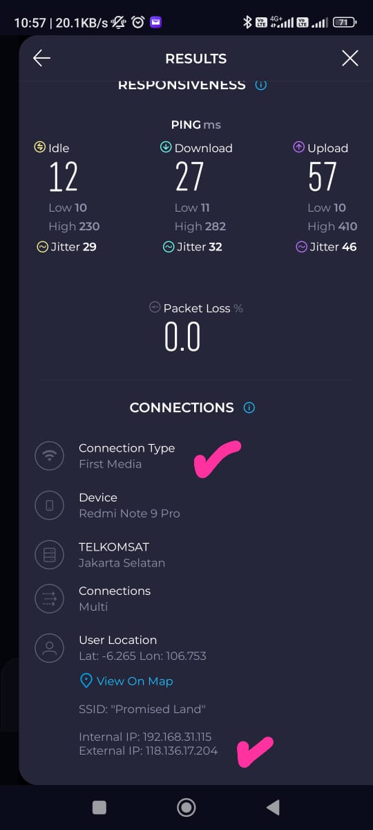 nataliaina's tweet photo. @FirstMediaCares Halo..dengan terpaksa komplain tiap bulan nih. Mengapa mentok di 20 an ke 30 saja kecepatannya? Tiap bulan bermasalah? https://t.co/nKOuukfJuY