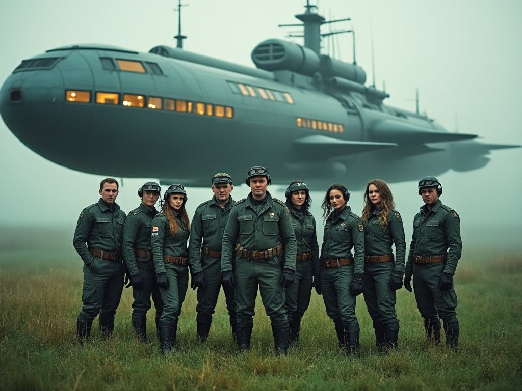 sergeluke's tweet photo. The Crew #Dieselpunk #Airship #DieselCrew https://t.co/3ViSQZXHNL