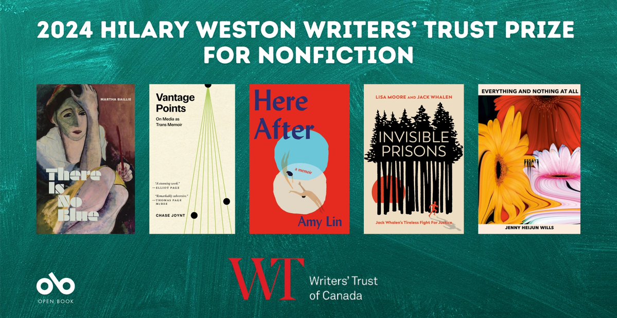 The 2024 Hilary Weston @WritersTrust Prize for Nonfiction shortlist has just been announced! Congratulations to all finalists and their publishers. For more information, check out our coverage right here.
#AmReading #WritersTrust #WestonPrize #Nonfiction
open-book.ca/News/The-2024-…