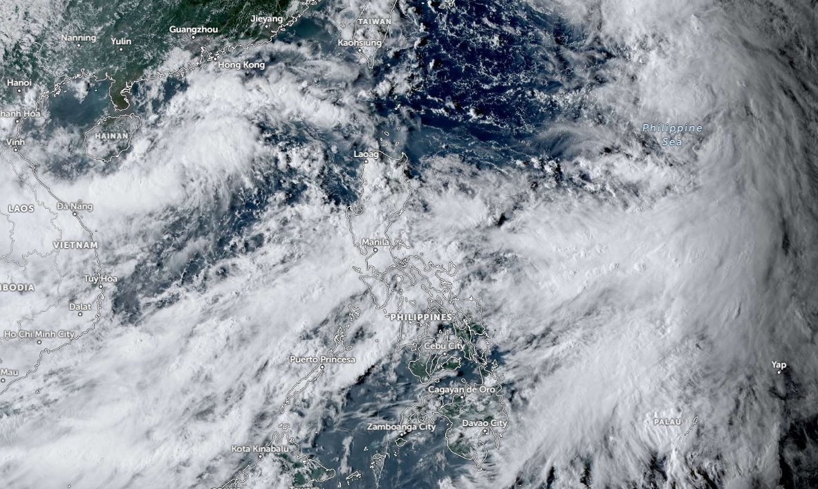 earthshakerph's tweet photo. UPDATE: Patuloy na nakaapekto ang #Habagat sa bansa
Palabas na ang TS #HelenPH (#Pulusan) ng PAR sa susunod na 3 oras. Wala itong direktang epekto sa bansa at patungong S. Japan at China.
Ang TD (dating #GenerPH) na nasa labas ng PAR at ang TS Helen ay pinalalakas ang #Habagat. https://t.co/nZl1cOpaGq