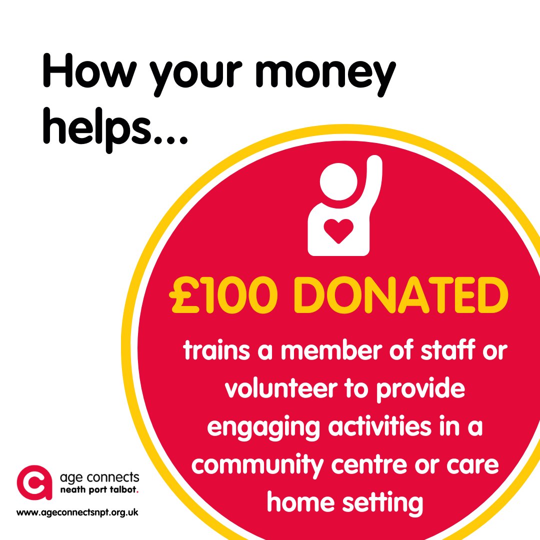 You can make a difference.

To find out more about becoming a volunteer or make a donation, visit out website and get in touch today: ageconnectsnpt.org.uk