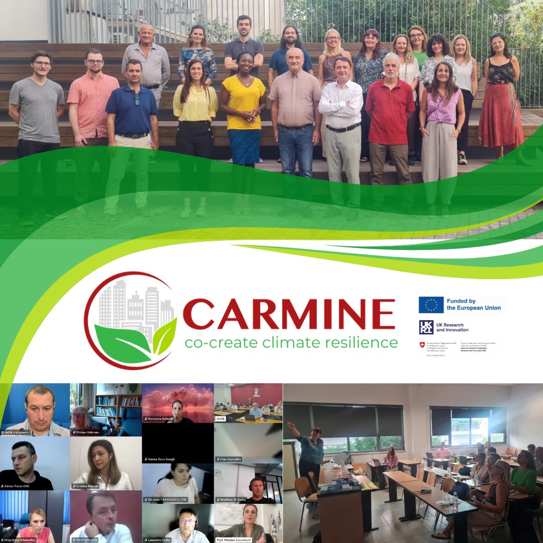 From Sept 10-11, CARMINE partners gathered in Athens for a 2-day #LivingLabs event led by Prof. Dr. Phoebe Koundouri.

The workshop set the stage for advancing #ClimateAdaptation 🌍 &amp; #MitigationStrategies ♻️

🔗 Learn more: ae4ria.org/carmine-projec…

#CARMINEProject #ClimateAction