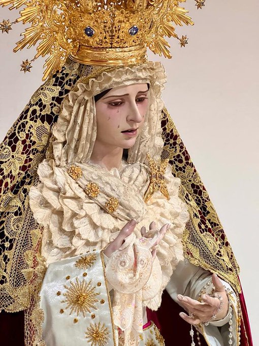 Horario e itinerario del Traslado de María Santísima del Amparo a la Capilla de la Yedra. Jerez de la Frontera 11 de Octubre del 2024