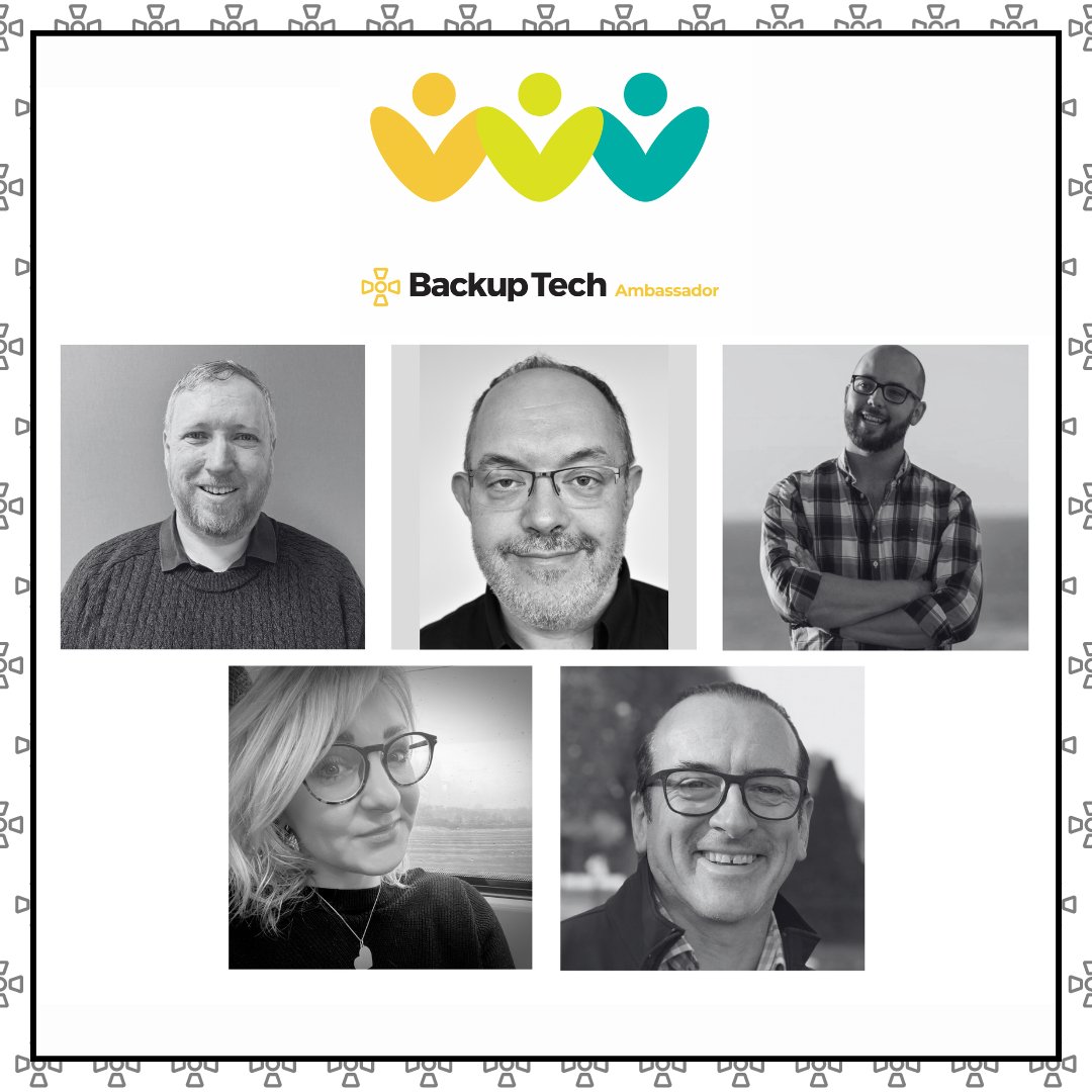 Backup Trustee, Koy Neminathan, has overseen the Ambassador programme and is delighted to introduce, Chris West, Lee House, Luke Edwards, Paul Jones and Amber Etra as Backup Ambassadors.

Read full press release here bit.ly/4df7GHc

#BackupTechAmbassador #BackupTech