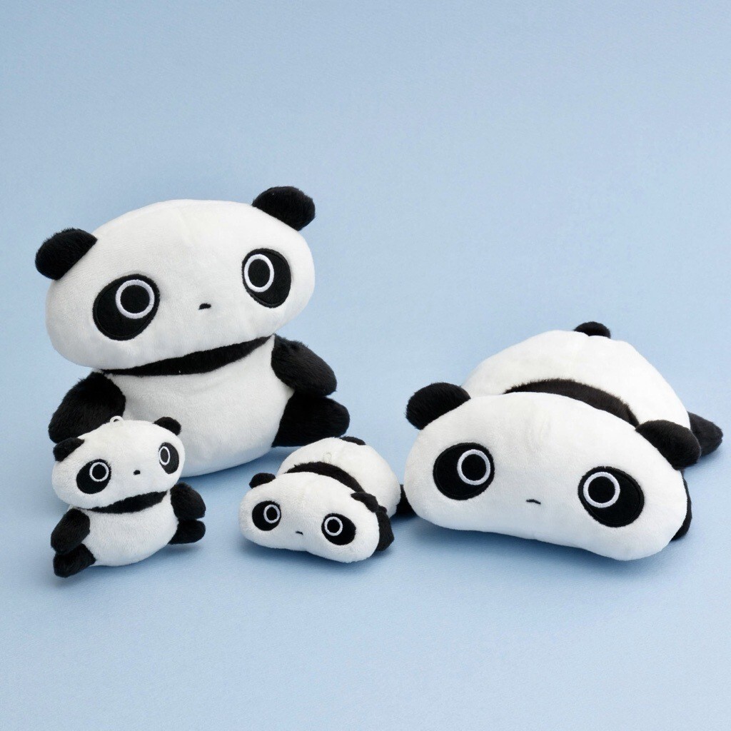 ぬいぐるみセット くたっと感がかわいいぬいぐるみが登場✨ 🐼ぶらさげぬいぐるみ