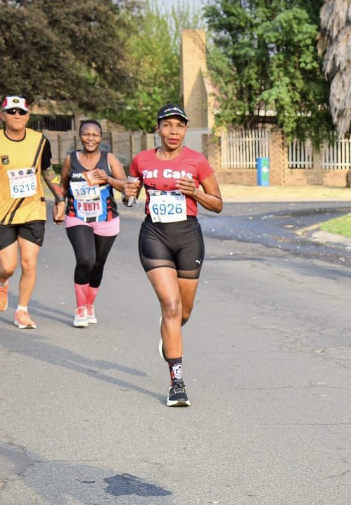 fatcats_ac's tweet photo. It’s WCW, &amp; we're crushing on our fierce lionesses who excelled &amp; hoisted the Fat Cats flag high at the Vaal River City Marathon.

@cherrie_e_fit &amp; @ThuliRadebe9 finished 7th and 9th, respectively, in their 42km age category.

The #RedSkippa fam is proud of you Lionesses https://t.co/TVT5rMm4pc