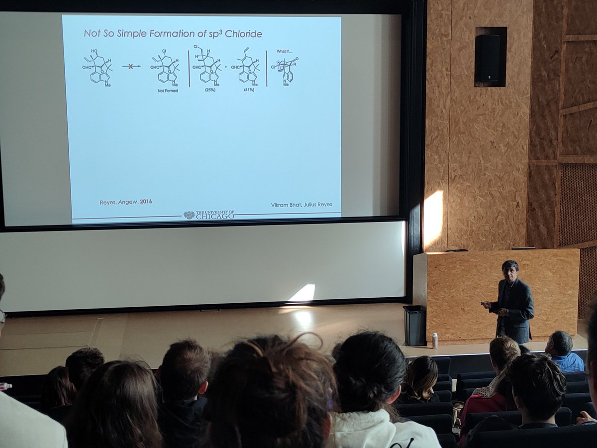 Christophe Bour (@cbourupsaclay) on Twitter photo Very inspiring lecture today from Prof Viresh Rawal <a href="/chem_chair/">UChicago Chem Chair Viresh Rawal</a> in his role as <a href="/CNRS/">CNRS 🌍</a> Ambassador in Organic Chemistry, who presented his beautiful work in total synthesis of Ambiguines and related synthetic methodologies.<a href="/CNRSchimie/">CNRS Chimie</a> <a href="/UnivParisSaclay/">Université Paris-Saclay</a> <a href="/ICMMO_UMR8182/">ICMMO</a> <a href="/UChiChemistry/">UChicago Chemistry</a> Very inspiring lecture today from Prof Viresh Rawal <a href="/chem_chair/">UChicago Chem Chair Viresh Rawal</a> in his role as <a href="/CNRS/">CNRS 🌍</a> Ambassador in Organic Chemistry, who presented his beautiful work in total synthesis of Ambiguines and related synthetic methodologies.<a href="/CNRSchimie/">CNRS Chimie</a> <a href="/UnivParisSaclay/">Université Paris-Saclay</a> <a href="/ICMMO_UMR8182/">ICMMO</a> <a href="/UChiChemistry/">UChicago Chemistry</a>