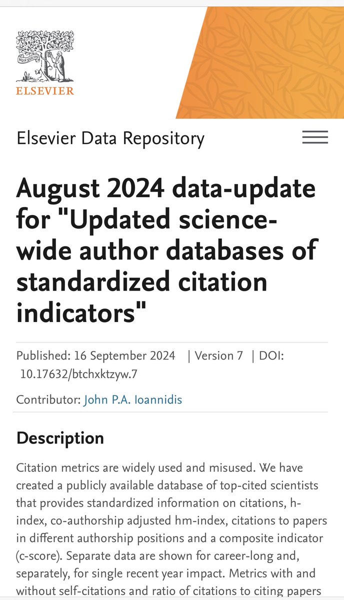 الحمد لله حمداً يليق بجلال وجهه وعظيم سلطانه.. بالأمس القريب كنت اخطو أولى خطواتي في البحث العلمي و الإكتشافات التطبيقية، واليوم أجد أسمي بين ال ٢% الأعلى علماء على مستوى العالم، الأكثر استشهادا ببحوثهم في مجال البحوث الطبية الحيوية، وفقاً لتصنيف جامعة ستانفورد الأمريكية.  
فخور