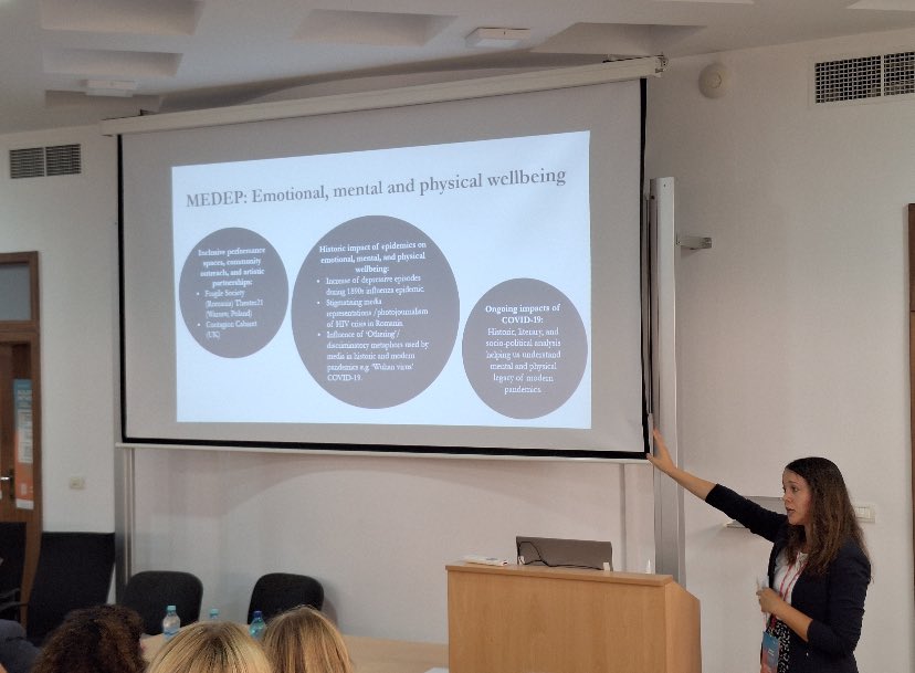 MEDEP is represented by <a href="/Emily__Vincent/">Dr Emily Vincent (dremilyvincent.bsky.social)</a> at the ‘emotional, mental and physical wellbeing’ session of the <a href="/EUCHANSE/">CHANSE</a> #DigiNetworks conference. We discuss studying the history of metaphorical language, media representations, and the human impact of pandemics during the MEDEP project