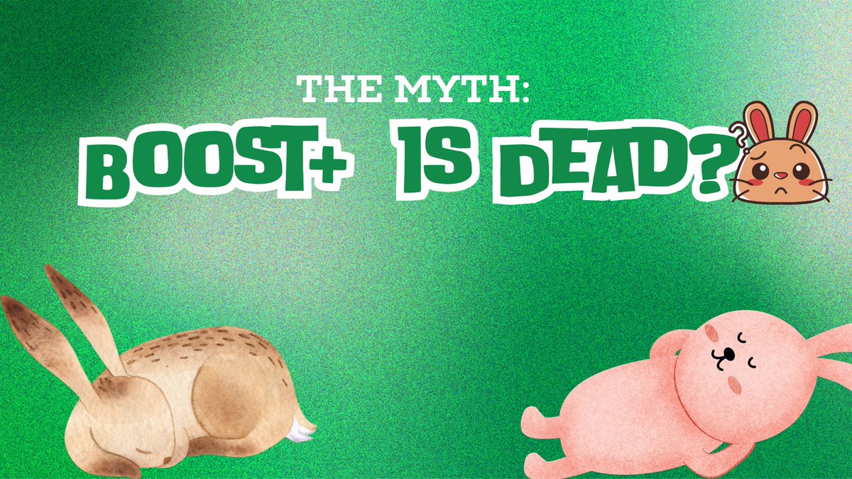 💬  "Is <a href="/boost_xyz/">Boost</a> dead?" "Why the silence?"

Many may think Boost (formerly Rabbithole) is on life support, but that's far from the truth.

It's very much alive and evolving, with a lot of work still going on behind the scenes.

Here is why

🧵(1)
