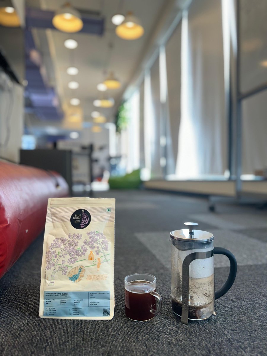 Coffee art at office
<a href="/BlueTokaiCoffee/">Blue Tokai Coffee Roasters</a>