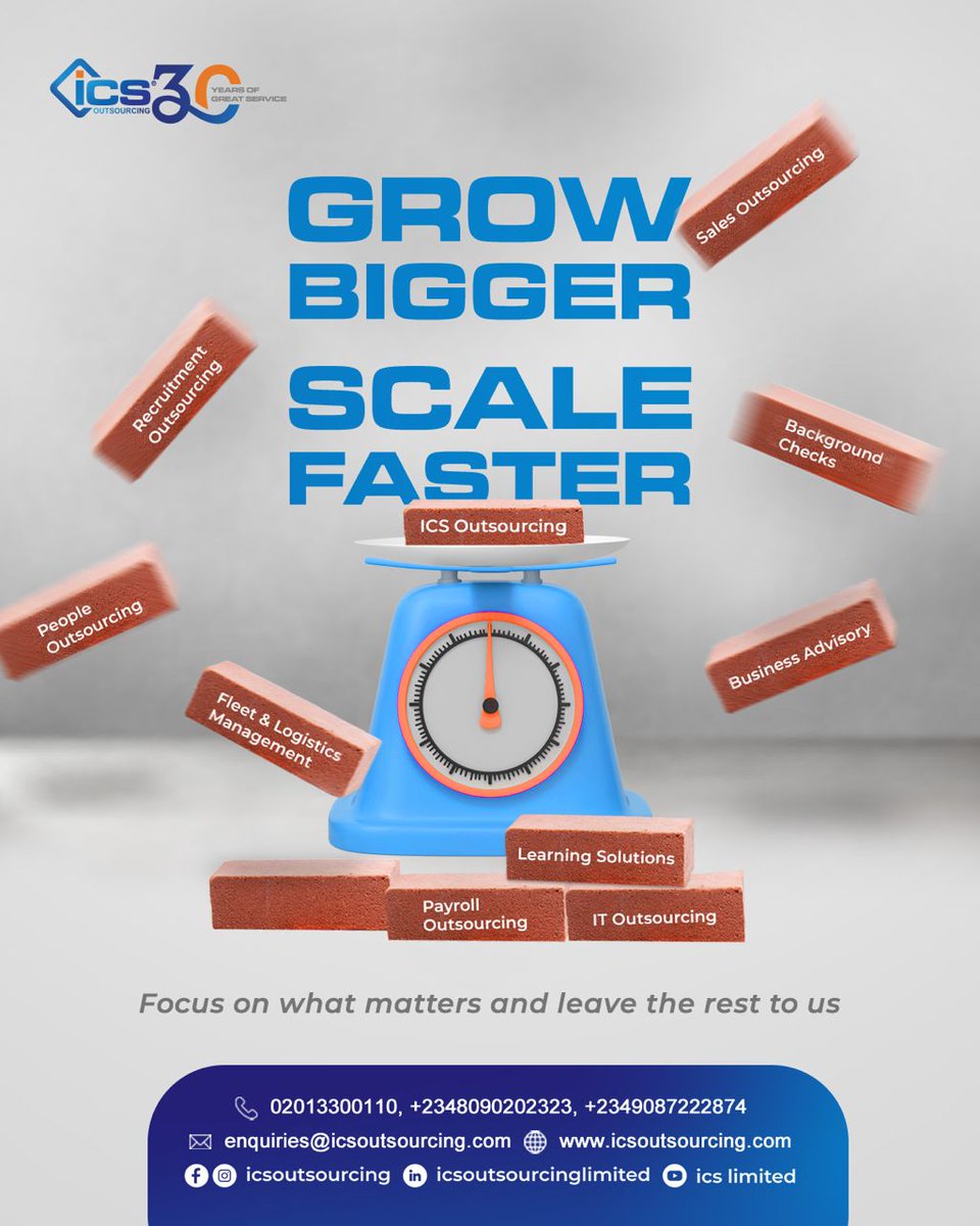 icsoutsourcing's tweet image. Choose ICS Outsourcing today and scale your business to new heights💯

#outsourcingservices 
#businessprocessoptimization 
#businessprocessmanagement 
#businessprocessoutsourcing 
#humanresourcesmanagement 
#peopleoutsourcing 
#salesmanagement 
#icsoutsourcing