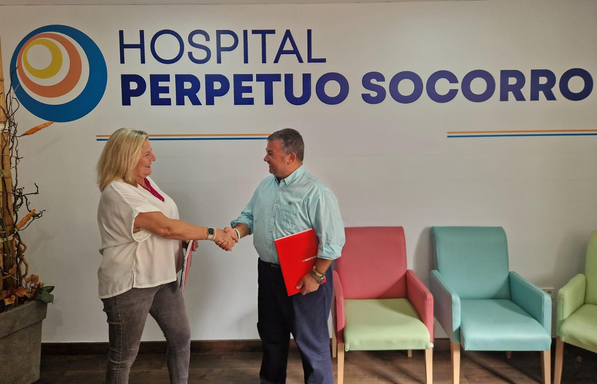Hoy hemos estrechado lazos de colaboración entre el Grupo CAESA -Mapfre y el Hospital Perpetuo
Socorro