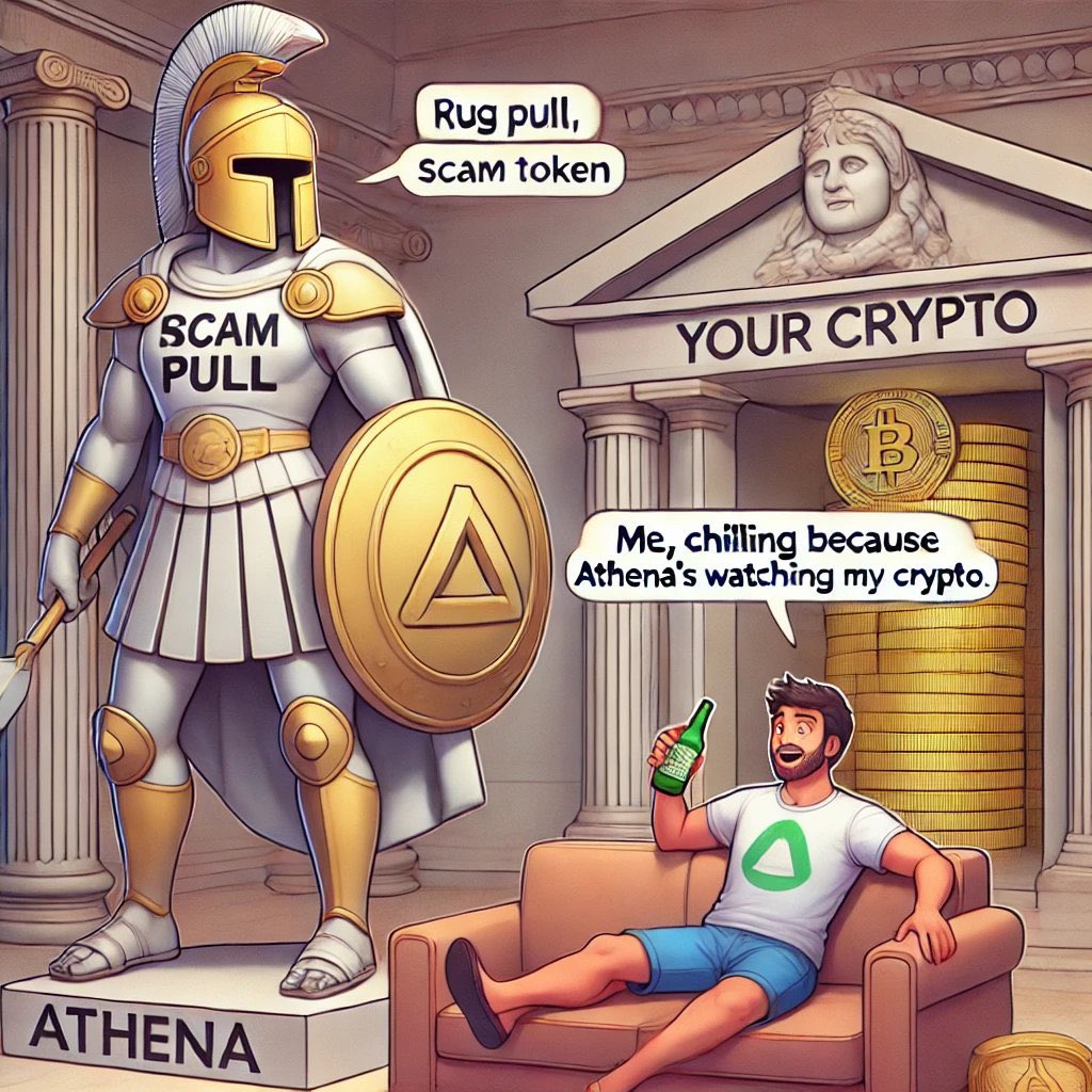 Caius_Prescott's tweet image. Gm to the Future Millionaires using the safety and unique features of @athena_foo , the best and the next biggest thing for Degen traders. Want assurance while trading coins in the space, use @athena_foo cause it’s the best when it comes to safety. #TokenSecurity #TokenEcosystem