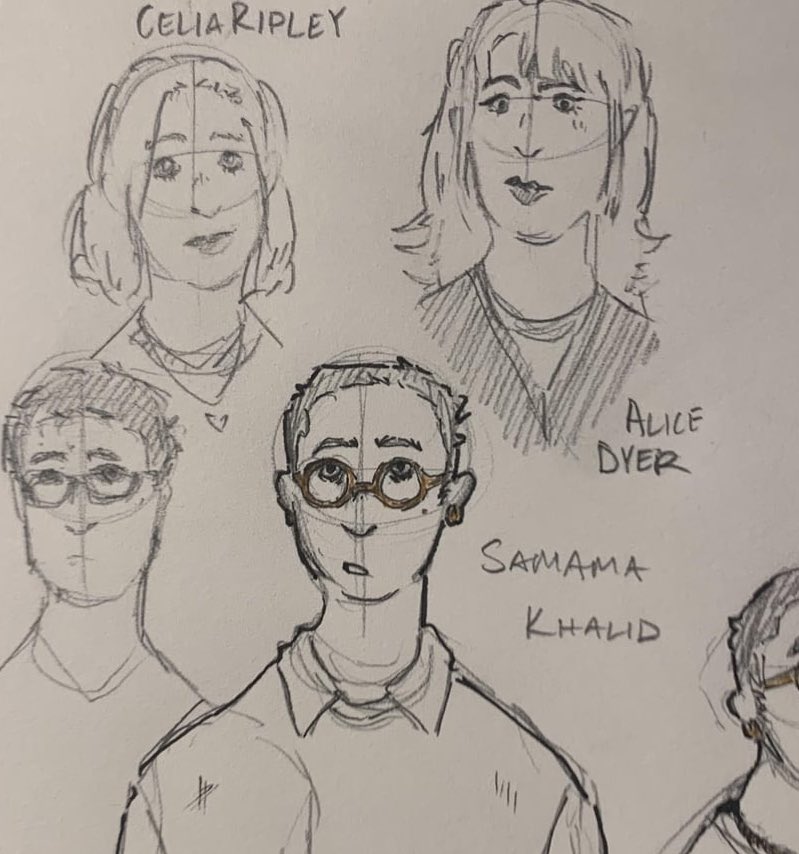 edvlarsson's tweet image. Samama Khalid drawing. I viewed Celia in such a different light when I drew this, I feel like a see her so differently since the finale 😭 #tmp #tmagp #themagnusprotocol #samamakhalid #fanart