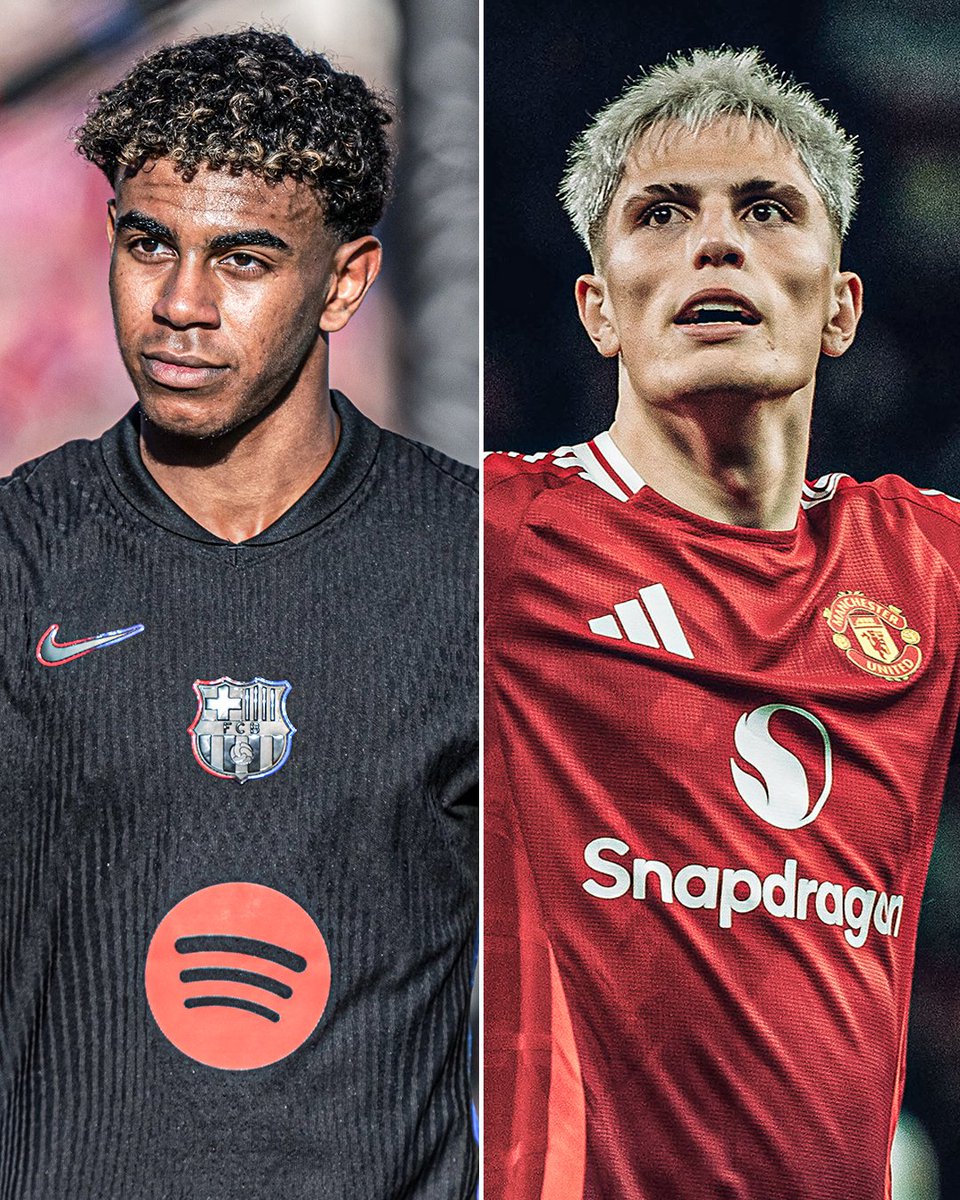 ESPNFC's tweet image. Lamine Yamal and Alejandro Garnacho each have 7 G/A in all competitions for their clubs so far this season 🤯

Starboys ✨