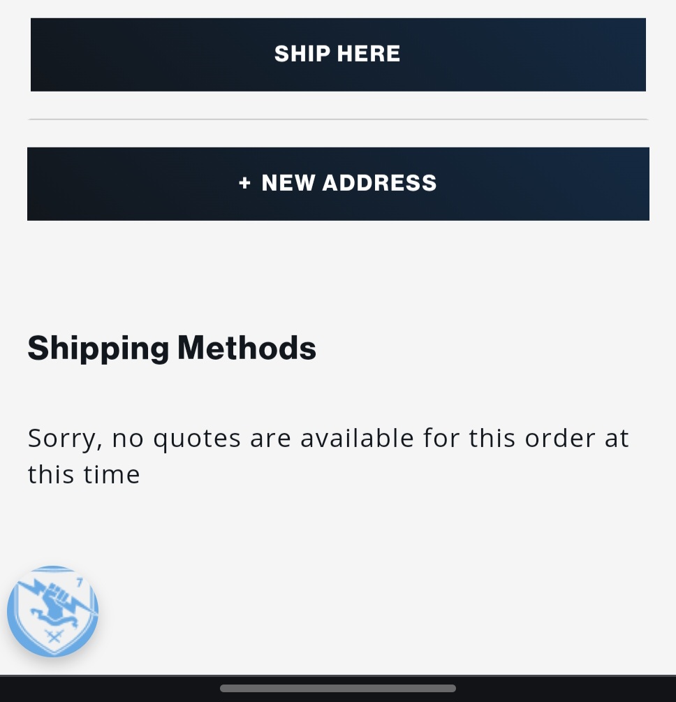 javierosornio's tweet photo. @BungieStore @BungieHelp  hey guys I've been trying to place an order for the last 3 days every time I get to this screen i cant get past it. It wont let me pay for it or nothing pls help https://t.co/eghEyZhWxh