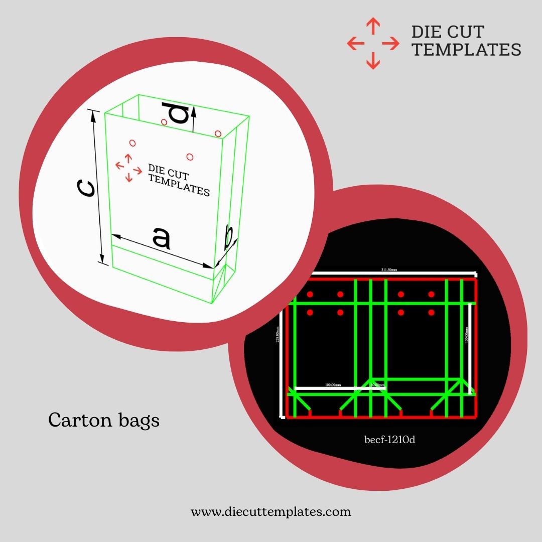 *Measurements for carton bags are determined as height, width and gusset.
*Handles are made of rope, ribbon, grosgrain or jute.
*Mostly used in cosmetics, clothing, jewellery, food and souvenir.
diecuttemplates.com/dielines/68424…
 #cartonbags #paperbags