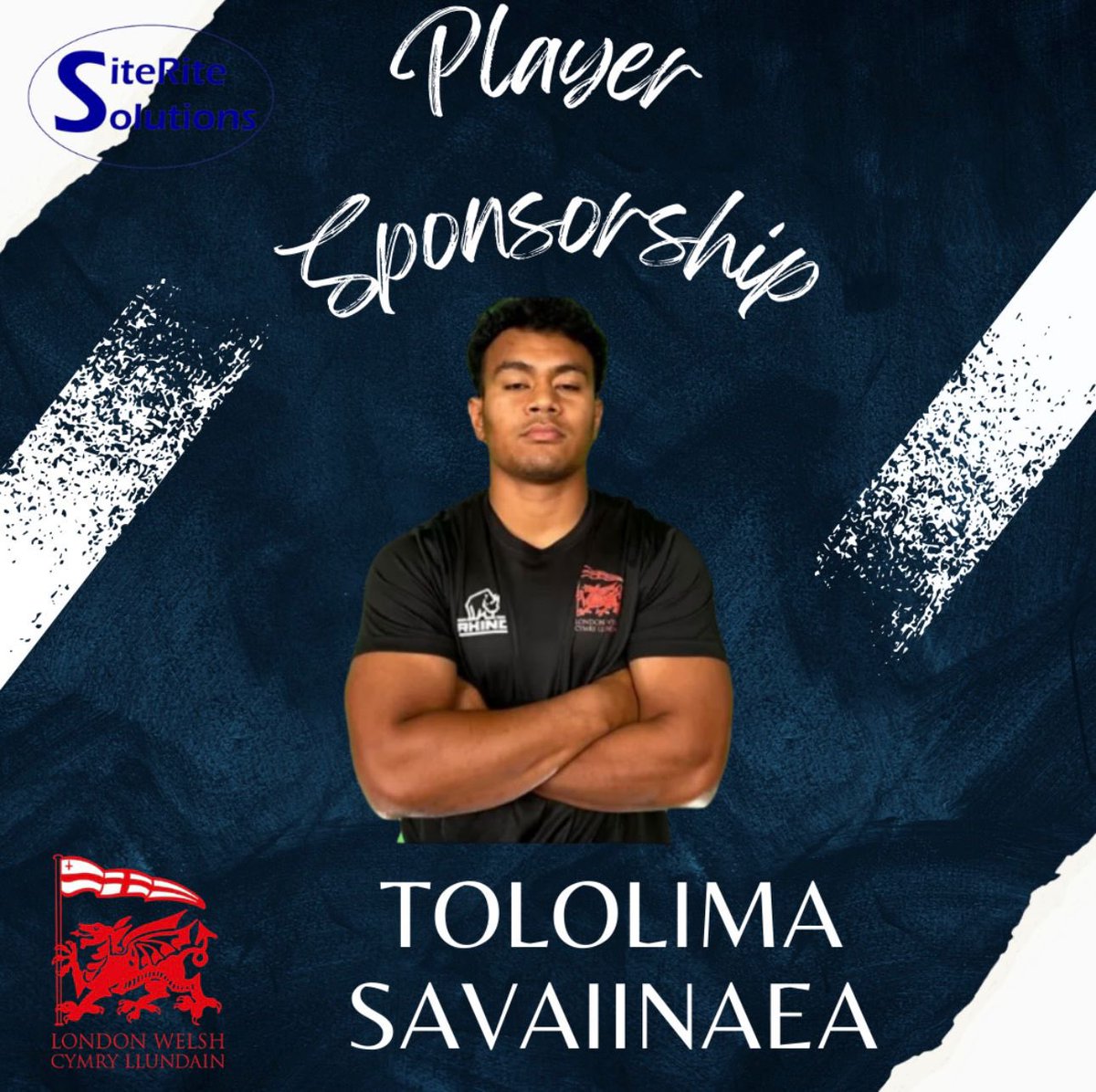 Pleased to announce we have sponsored Tololima Savaiinaea of London Welsh RFC 🏉 

All the best for the season Lima.