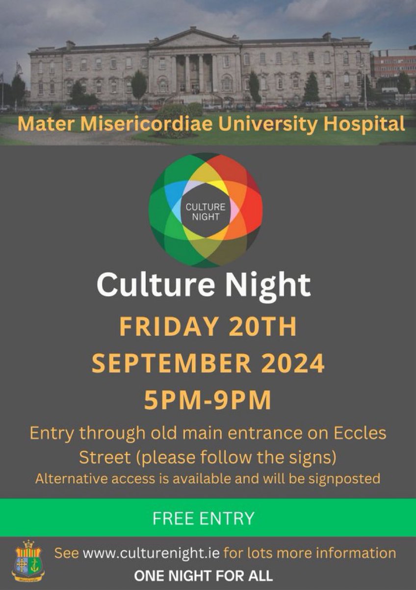 Mater Hospital Mission (@matermission) on Twitter photo Come along & be amazed…<a href="/MaterDublin/">Mater Hospital</a>, doors open <a href="/5pm/">5pm.co.uk</a>🏥 Come along & be amazed…<a href="/MaterDublin/">Mater Hospital</a>, doors open <a href="/5pm/">5pm.co.uk</a>🏥