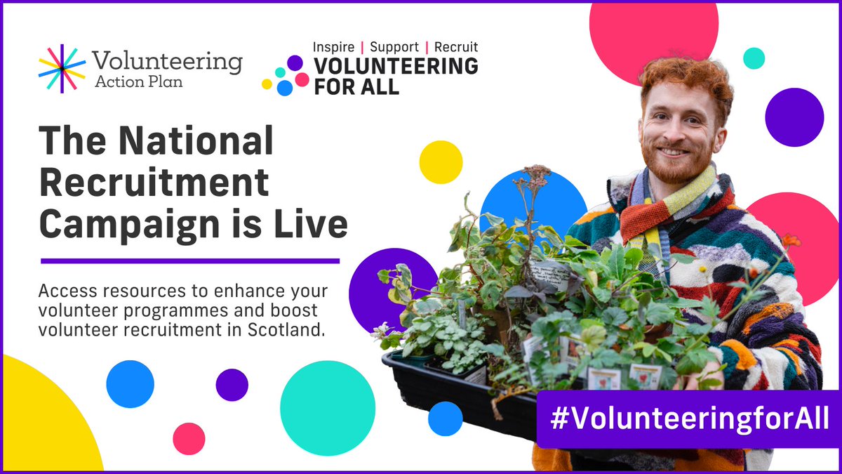 We’re excited to launch the National Recruitment Campaign to support #VolunteeringForAll! Explore the hub of new and existing resources, top tips, and innovative strategies to boost your volunteer programmes. Learn more: volunteeringactionplan.co.uk/national-recru…