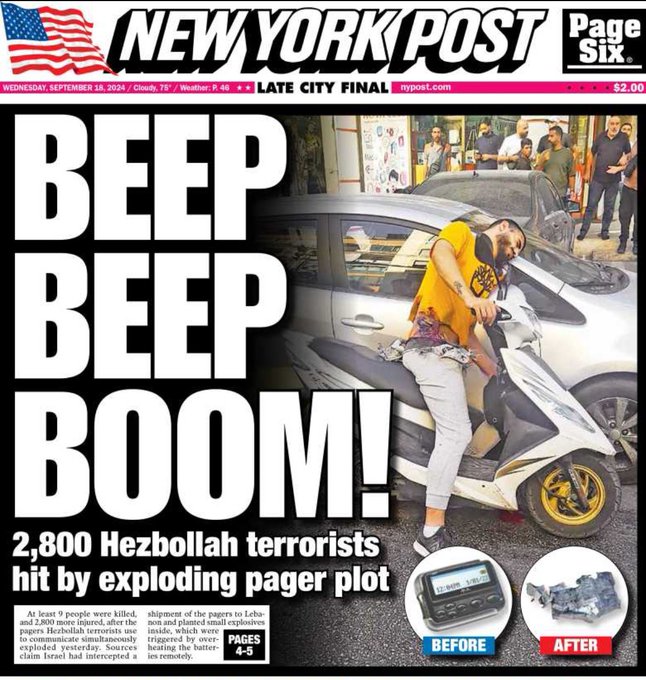 The front page of the <a href="/nypost/">New York Post</a>