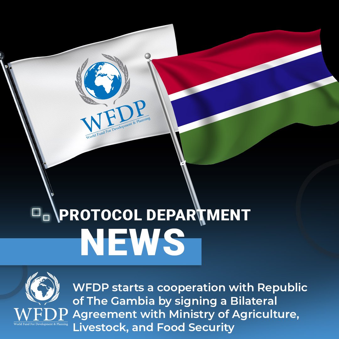 A Bilateral Agreement was executed between WFDP and the Ministry of Agriculture, Livestock, and Food Security of the Republic of Gambia on September 17, 2024. The agreement was formalized by Ambassador <a href="/Ekramy_Elzaghat/">Ekramy El Zaghat</a> , President of WFDP