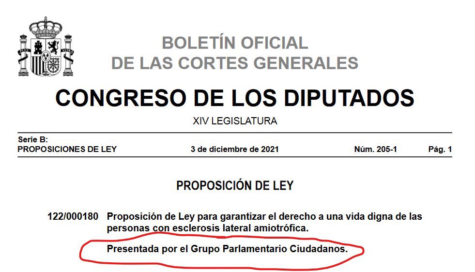 La Ley ELA es posible gracias a Ciudadanos, partido que luchó por su aprobación sin éxito.

El Gobierno prorrogó su puesta en marcha durante años para poder apuntarse el tanto cuando les conviene.

Los enfermos y sus familias les importan un bledo, porque 4.000 votos no son nada.