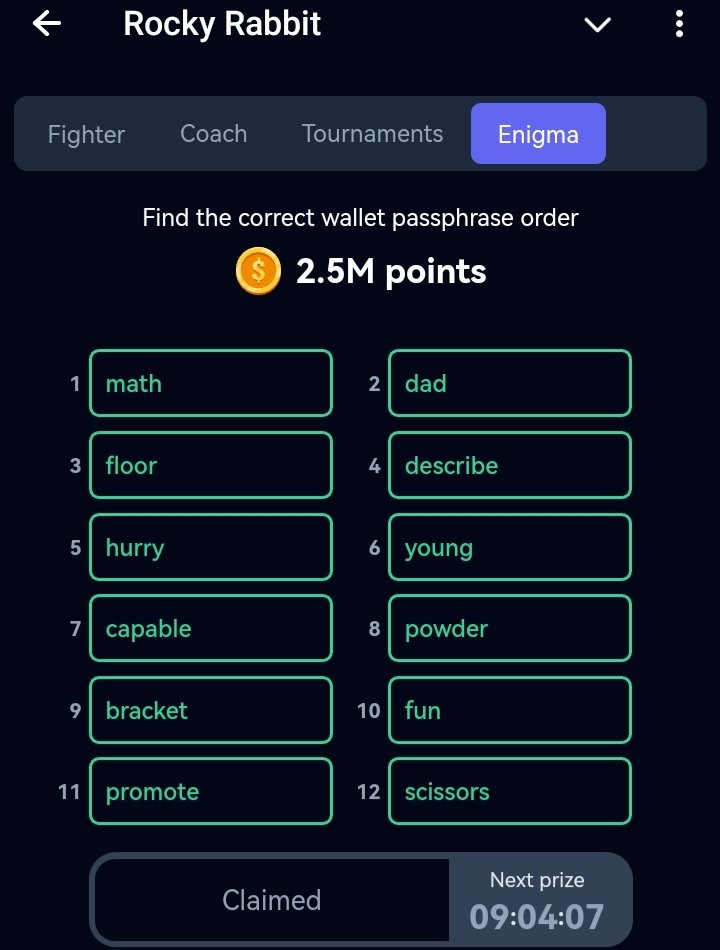 cyrptoguy254's tweet photo. Rocky Rabbit Combo all in one

18th September 2024

Rocky Rabbit Enigma
Rock rabbit combo
Rocky Rabbit Easter Eggs
Join my telegram channel here👇
https://t.co/N3tqWdjL7p

#rockrabbit https://t.co/7D66H2gIKY