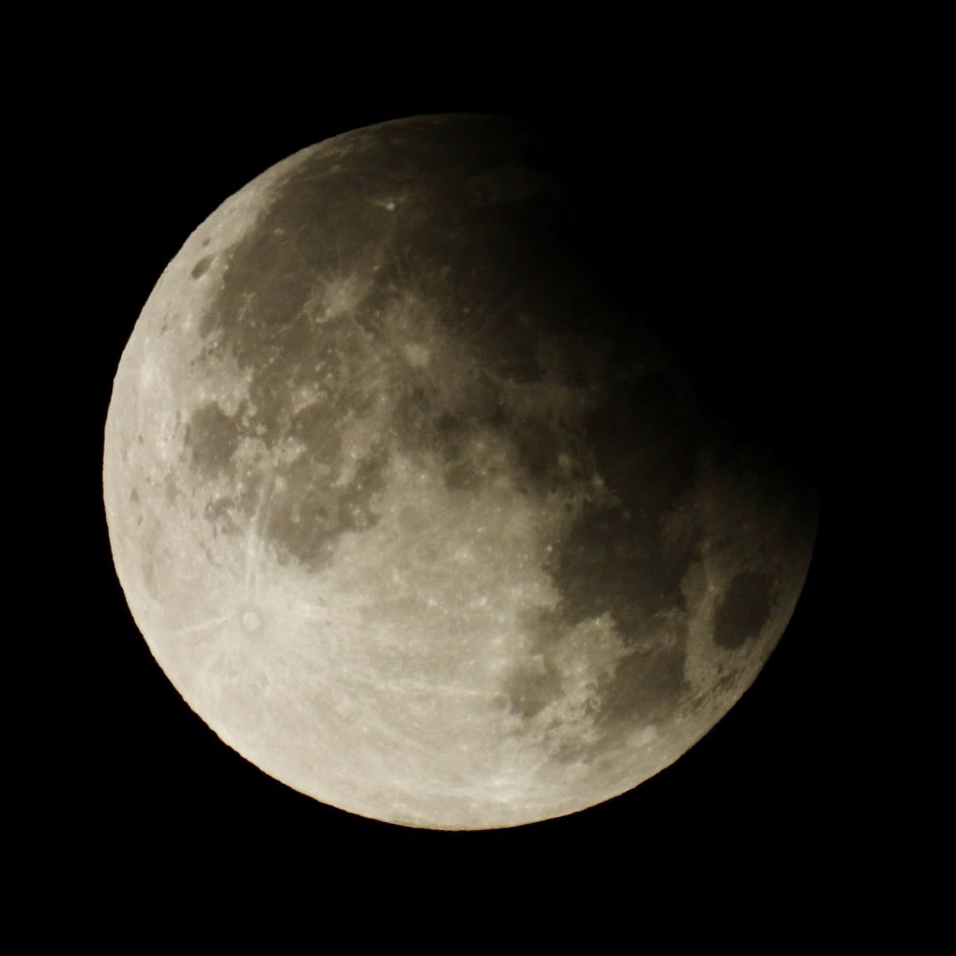 This morning’s partial lunar eclipse.