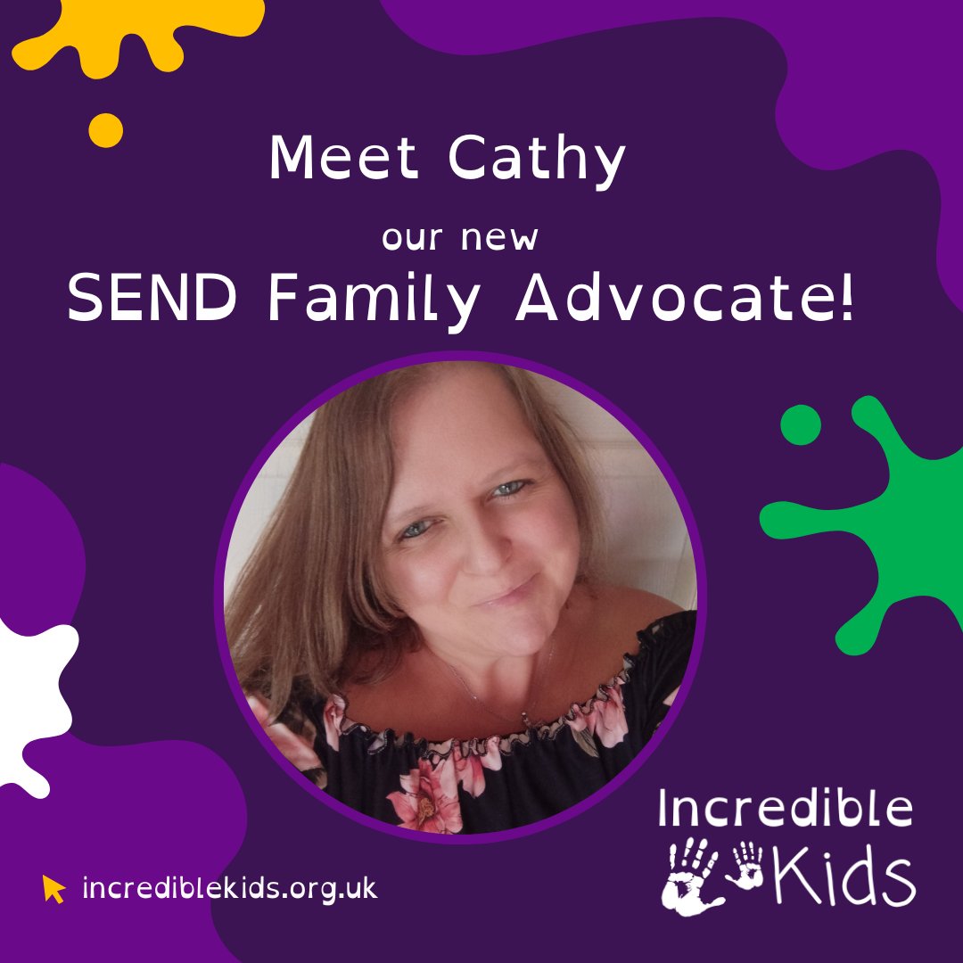 We have a new SEND Family Advocate! 👏 💜 

Cathy will be at our play sessions every Saturday 10am - 3pm at The Vench in Lockleaze to help you navigate the special education needs and disabilites (SEND) landscape.

Learn more about about Cathy's story: incrediblekids.org.uk/incredible-kid…