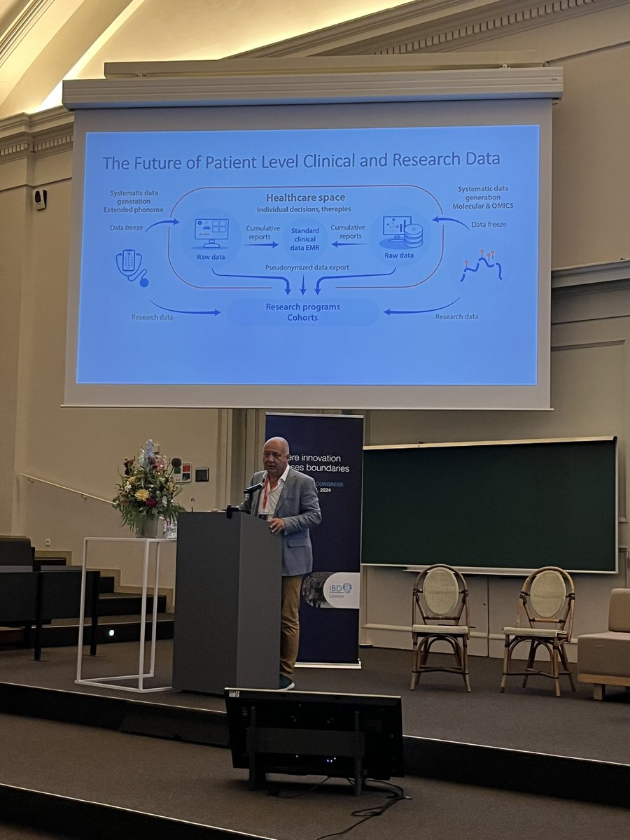 ibdleuven's tweet image. Stefan Schreiber @kieluni @3TR_IMI with our keynote lecture with a visionary blueprint for the next decade of care organisation in #IBD