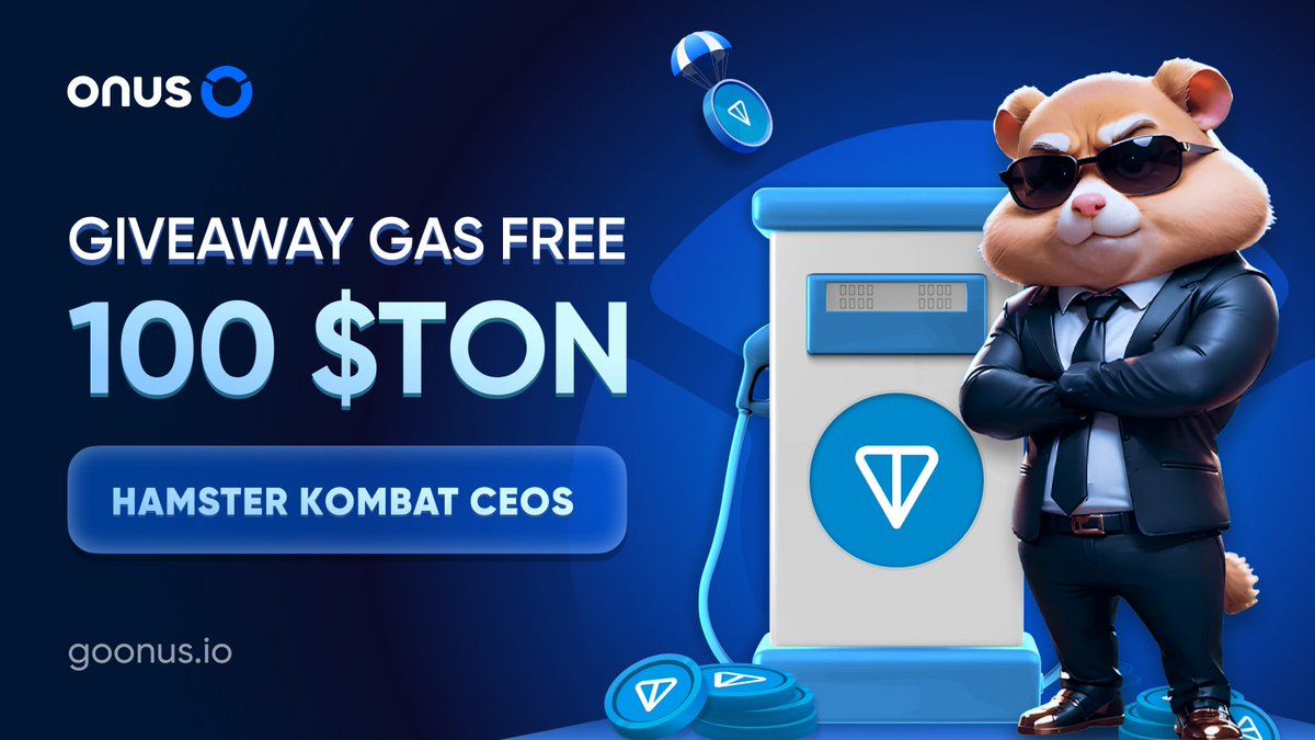 ONUS (@onusfinance) on Twitter photo #Giveaway 100 TON Gas #Free to 1000 <a href="/hamster_kombat/">Hamster Kombat</a> CEOs
Need #gas_fee to claim your treasure? 🐹 CEOs, let's turn up the heat together! Join our giveaway and score 100 FREE $TON!
1️⃣ Join ONUS Tap Tap Tap: t.me/onus_tap_tap_t… & complete “Hamster Kombat” missions
2️⃣ Retweet #Giveaway 100 TON Gas #Free to 1000 <a href="/hamster_kombat/">Hamster Kombat</a> CEOs
Need #gas_fee to claim your treasure? 🐹 CEOs, let's turn up the heat together! Join our giveaway and score 100 FREE $TON!
1️⃣ Join ONUS Tap Tap Tap: t.me/onus_tap_tap_t… & complete “Hamster Kombat” missions
2️⃣ Retweet