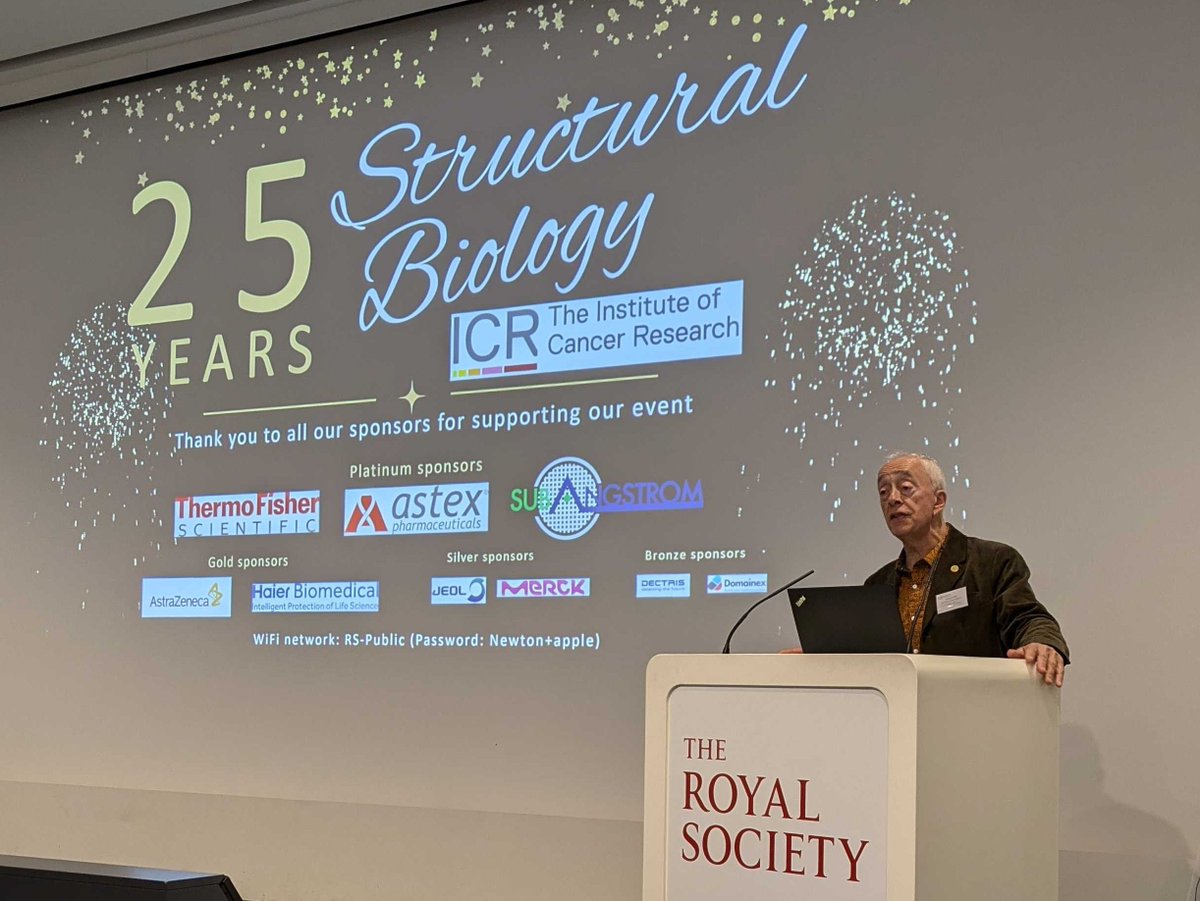 🎉 Happy 25th Birthday to our Division of #StructuralBiology 🎉

They're celebrating with a conference at the <a href="/royalsociety/">The Royal Society</a>, which was opened by the Head of Division, Professor <a href="/laurencepearl/">Laurence Pearl 🔥💚🚣‍♀️🛶♊️</a>