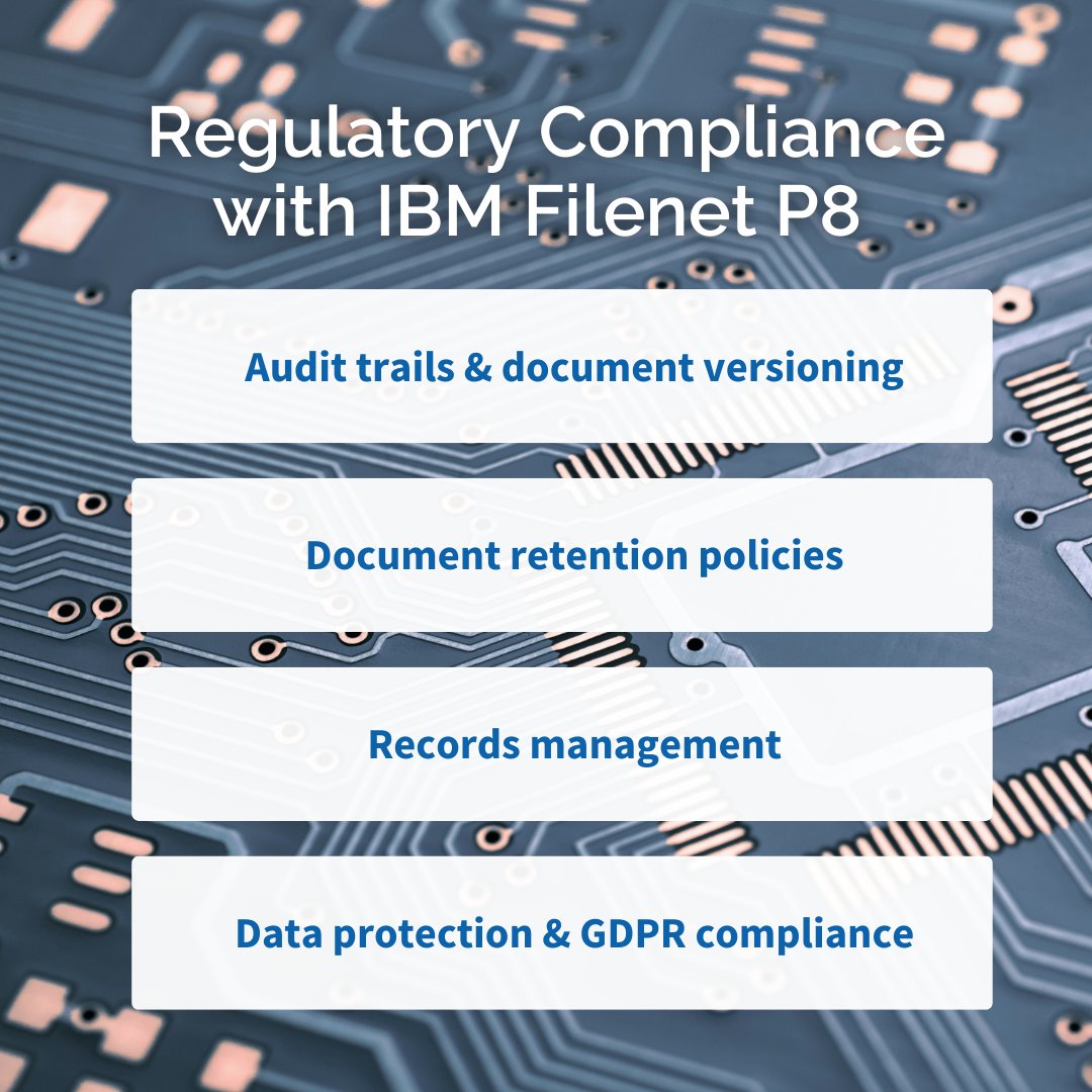 OpenC_UK's tweet image. IBM Filenet P8 is making regulatory compliance a breeze with these key functions. 
#Filenet #IBM #GDPR #RecordsManagement
