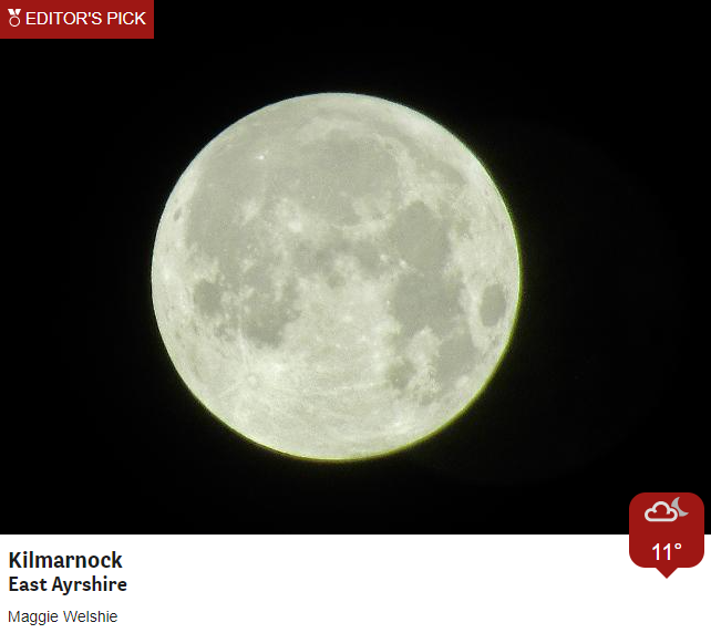 Good morning! Last night's full moon was a harvest moon, supermoon and partial lunar eclipse all rolled into one - perfectly captured by our #BBCWeatherWatchers. many thanks to everyone who has sent in photographs 😍 Joy