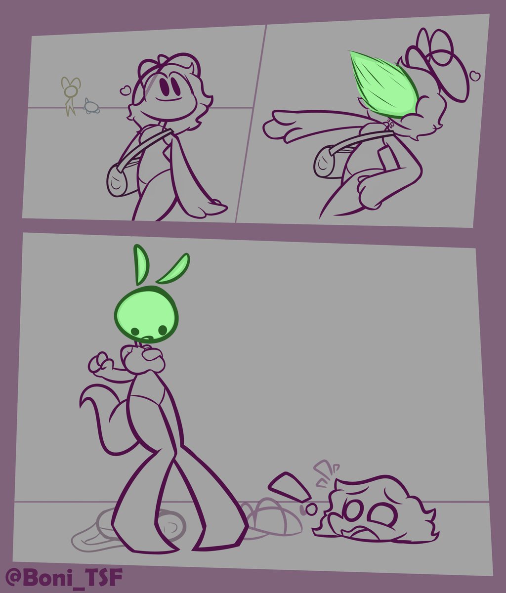 Boni_TSF's tweet photo. Bonnie was looking for a good spot on the beach when suddenly... A slime fell from the sky and swapped heads with her! https://t.co/4nsdh1QFos