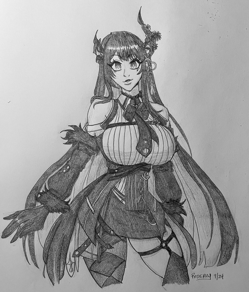 itzRiderly's tweet image. I’ve been really addicted to Nerissa’s EP so I’m glad yall voted for her to be drawn next!! #RavenCrafts