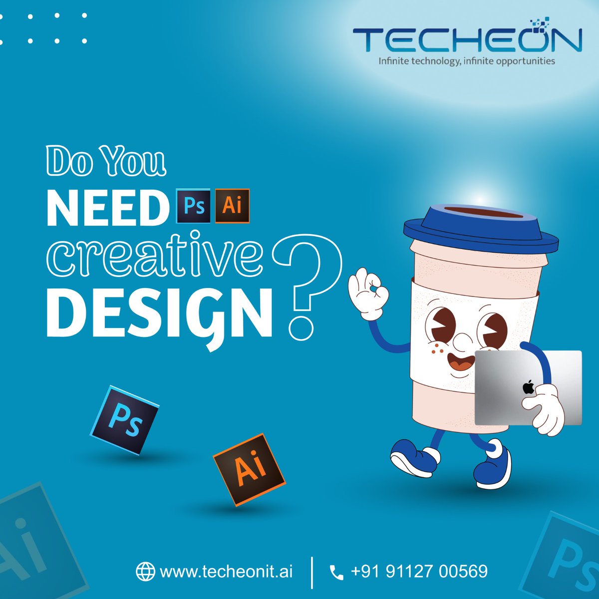 Techeon_IT's tweet image. Looking for stunning designs? 🎨 PS &amp;amp; AI have you covered! Let’s bring your ideas to life.

Contact Us Today for Unique and Eye-catching Designs!
🌐techeonit.ai
📞+91 96370 05869

#CreativeDesign  #PhotoshopArt #IllustratorMagic 
#GraphicDesigner #DesignInspiration