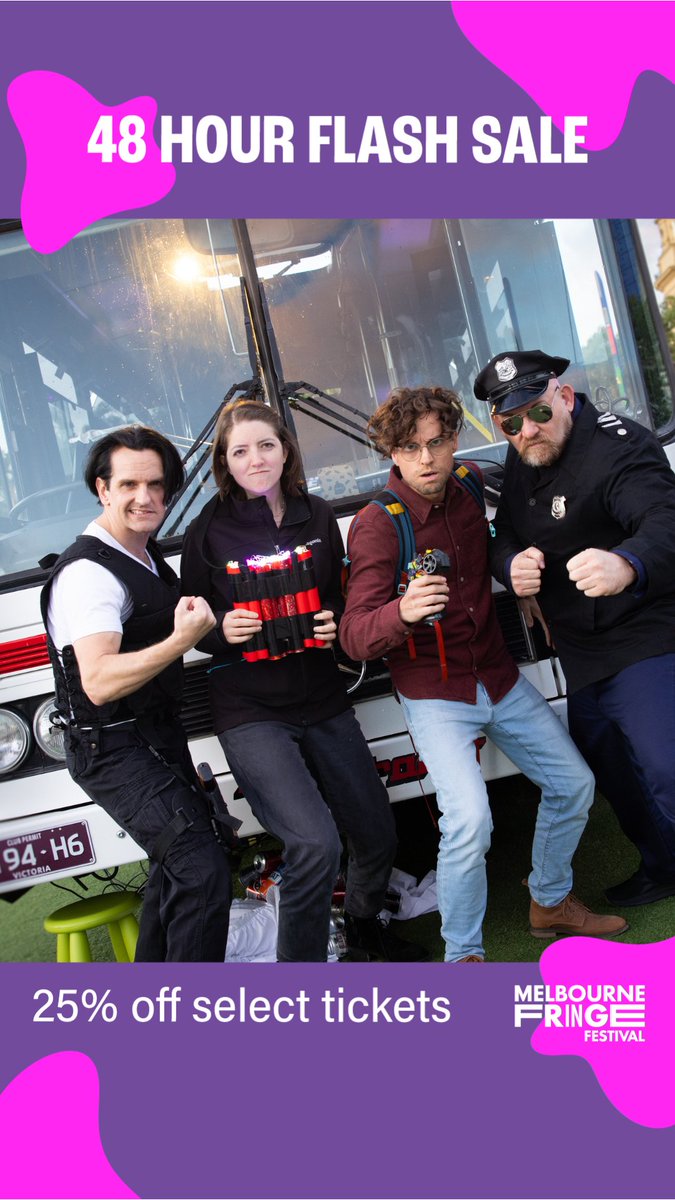 Act React (@actreacttheatre) on Twitter photo Hey Melbourne! We're bringing our smash hit "Speed: The Movie, The Play" back to <a href="/melbournefringe/">melbournefringe</a> next month! Until 10am Thurs 19/09, you can grab 25% off tickets! sosoiree.com.au/speed-movie-pl… 🚐💣🔥 Hey Melbourne! We're bringing our smash hit "Speed: The Movie, The Play" back to <a href="/melbournefringe/">melbournefringe</a> next month! Until 10am Thurs 19/09, you can grab 25% off tickets! sosoiree.com.au/speed-movie-pl… 🚐💣🔥