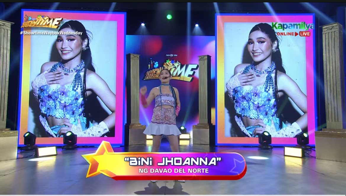 potcheiiii's tweet image. BINI JHOANNA SA ITS SHOWTIME KALOKALIKE REALLL !!!??? 😭✨🫵🏻 🐣

2/8 na ang bini members na dumadalaw sa showtime 😭✨ #BINI #binijhoanna #ShowtimeWayboxWednesday
