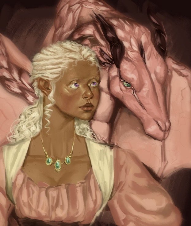 mnymirrors's tweet image. Princess Rhaena Targaryen and Morning

#asoiaf #hotd