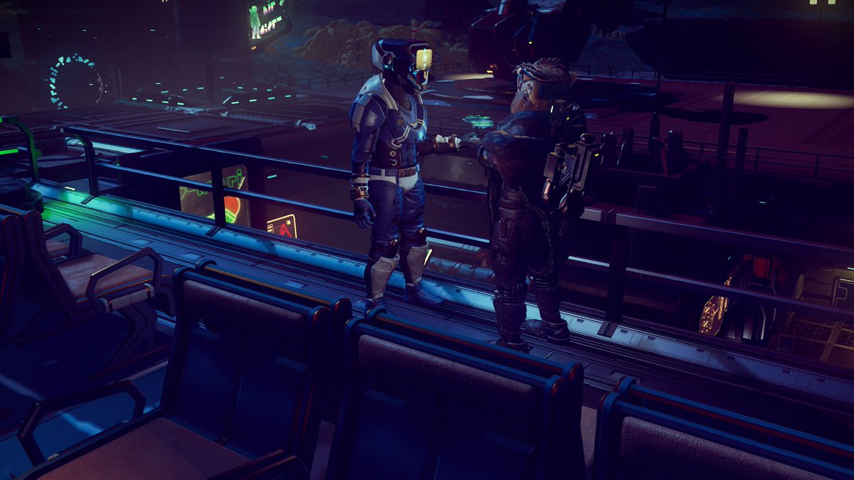 Late nights above Totokenn City. 🌃🌌

<a href="/NoMansSky/">Sean Murray</a> <a href="/hellogames/">Hello Games</a> 
#NoMansSky #NoMansSkyAquarius