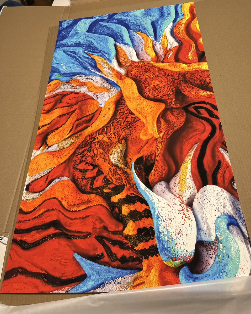 Unboxing my WoY by <a href="/refikanadol/">Refik Anadol</a>  and it’s a beauty - Refik fast becoming the predominant AI artist of this generation