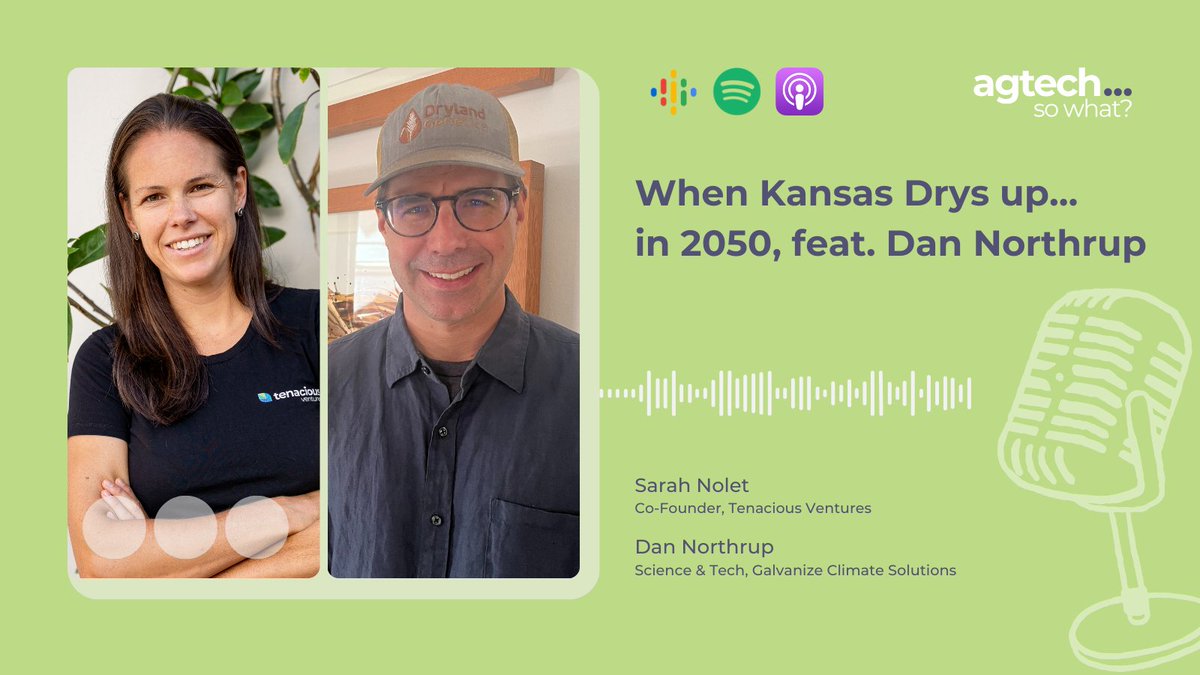 Much of the US is at risk for severe drought and heat in the next 30 years due to climate change. 

Then there’s Kansas. 

What if the Ogallala aquifer dried up? Soon.

More in this week's pod 👇tenacious.ventures/insights/when-…