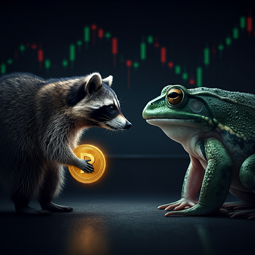 roockytoken's tweet photo. Bear market? Roocky laughs in the face of frogs! 🦝 $Roocky Token is here to lead the charge! 💥 #RoockyToken #CryptoResilience #MEMECOİNS #Solana #SolanaProjects #memecoinonsolana #cryptocurrency #Crypto https://t.co/PfaAB8viu2