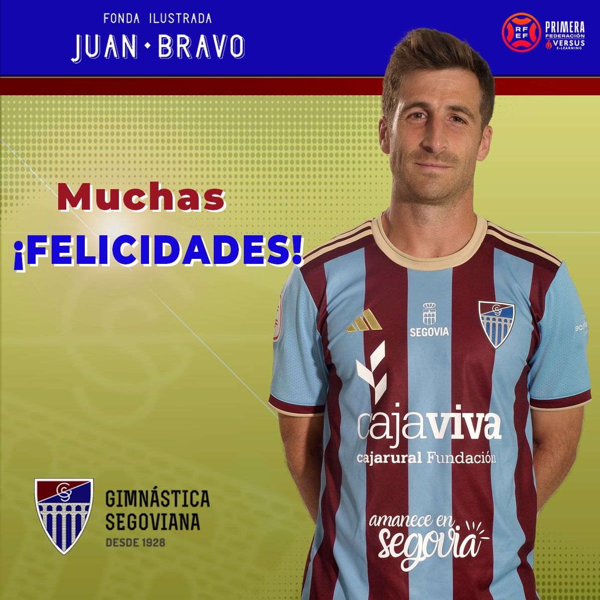 lagimnastica's tweet photo. 🎂 Hoy felicitamos a @FerLlorente25 
🎁 ¡que disfrutes de este día!
@JuanBravoSG 
#AúpaSego🔵🔴 https://t.co/2VVZnUcAH7